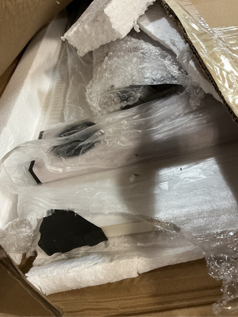 Condition photo showing item condition for NIUTN Overbed Bedside Table with Wheels, Adjustable Hospital Over Bed Table, Rolling Laptop Table, M