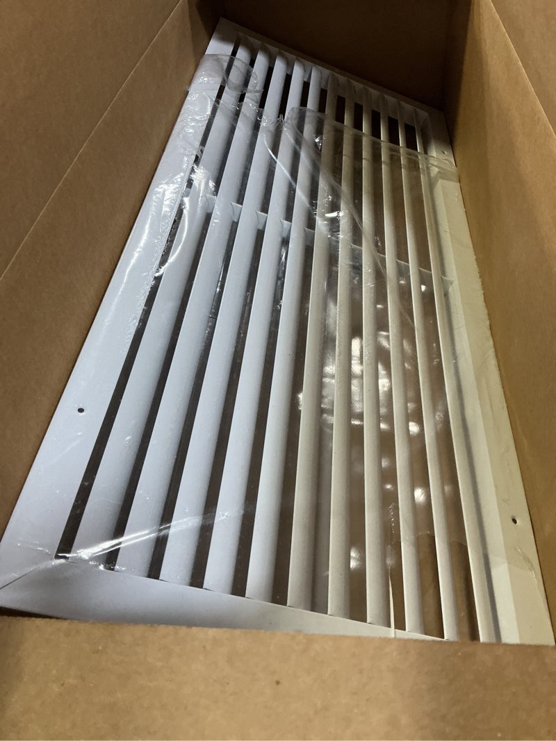 Condition photo showing Good Condition for 30x12 inch (duct opening) air return vent cover decorative – premium aluminum ac vent cover for ceiling & wall, rustproof grille, ideal for home hvac grille, durable & easy to install by aclaminaire 30" x 12"duct hole