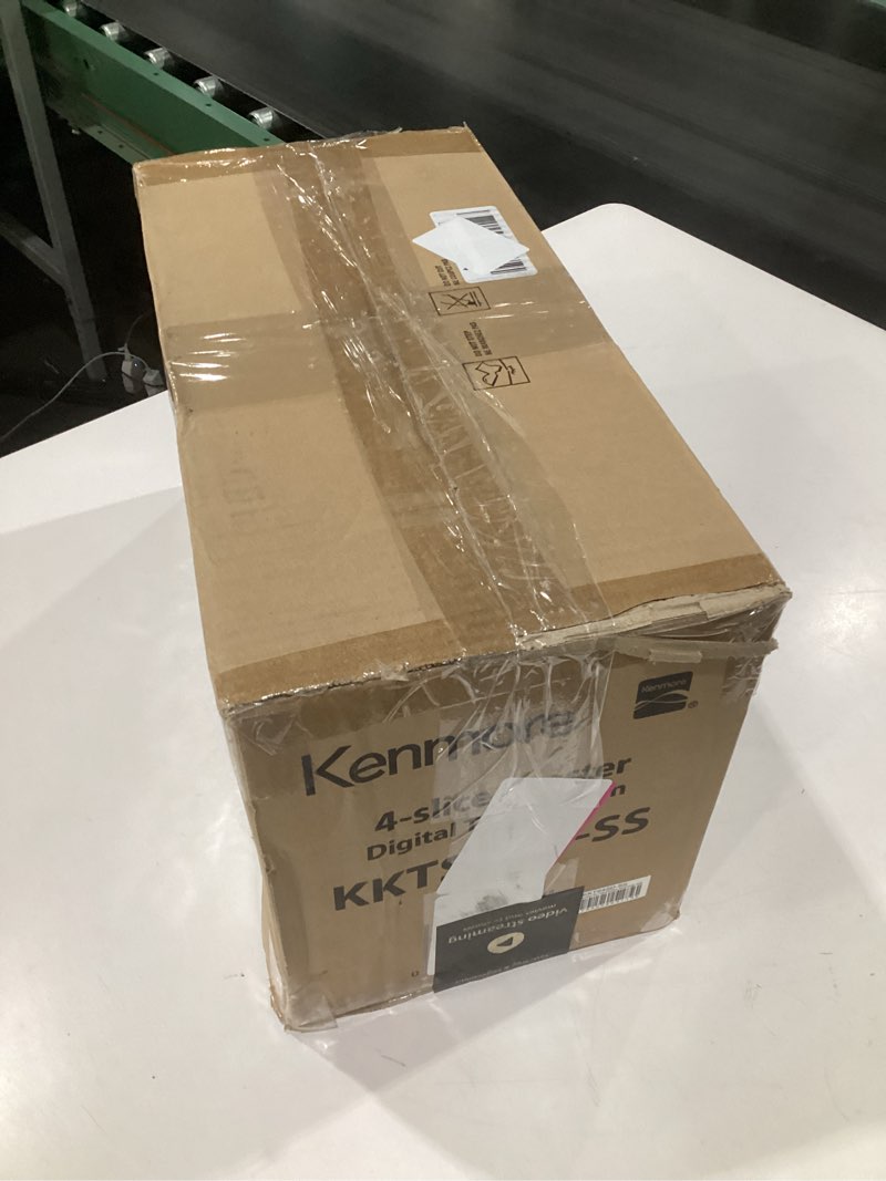 Condition photo showing Good Condition for (dented)kenmore 4-slice digital touchscreen toaster - 1400w stainless steel, wide slots 6 shade settings, br