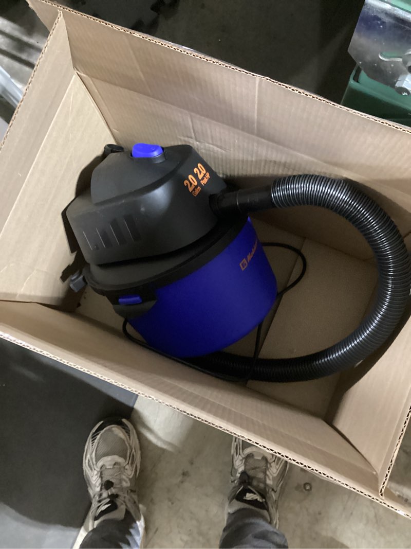 Condition photo showing Good Condition for koblenz wd-2l portable wet dry vacuum, 2-gallon 2 php suction plus blower vacuum cleaner for liquids, dust, pet hairs, 10' reach, ideal for home, car, garage, shop, accessories included, blue/black 2 gallon 2 hp