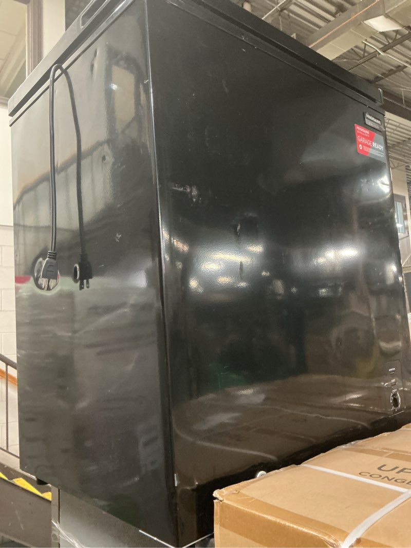 Condition photo showing As Is for FGFRF5009-BLACK Frigidaire Gallery 5 Cu. Ft. Chest Freez