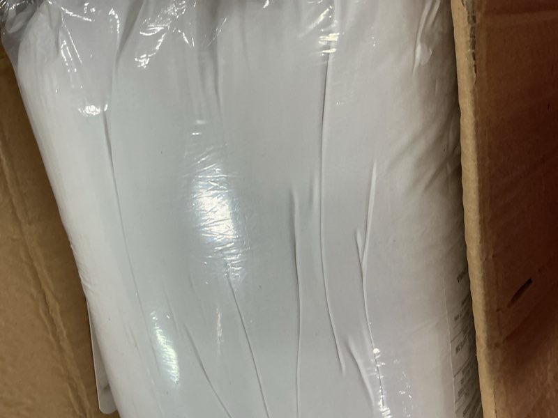 Condition photo showing Good Condition for Serta Down Illusion Soft Hypoallergenic Soft/Medium Bed Pillows for Side, Stomach or Back Sleepers (2 Pack), Queen, White White Queen Soft/Medium