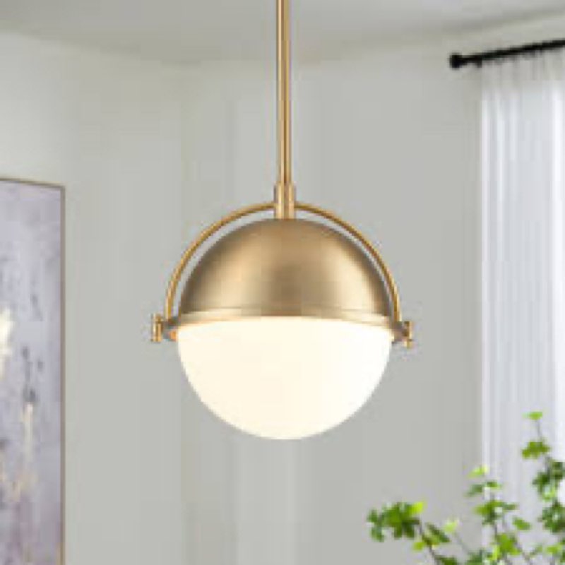 Gladi 1 ligth 11 single glass globe pendant 