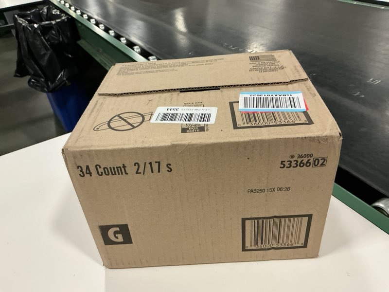 Condition photo showing New/Like New for Goodnites Boys' Nighttime Bedwetting Underwear, Size Large (68-95 lbs), 34 Ct (2 Packs of 17), Packaging May Vary Large 34