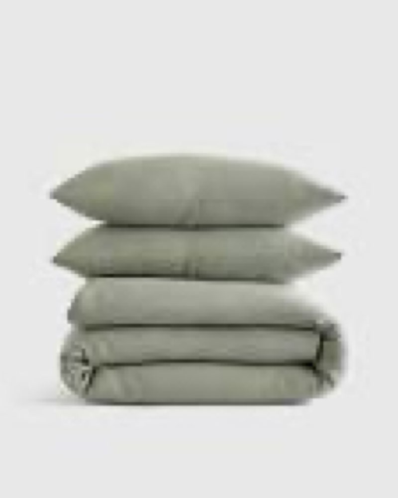 european linen duvet cover set olive king cali