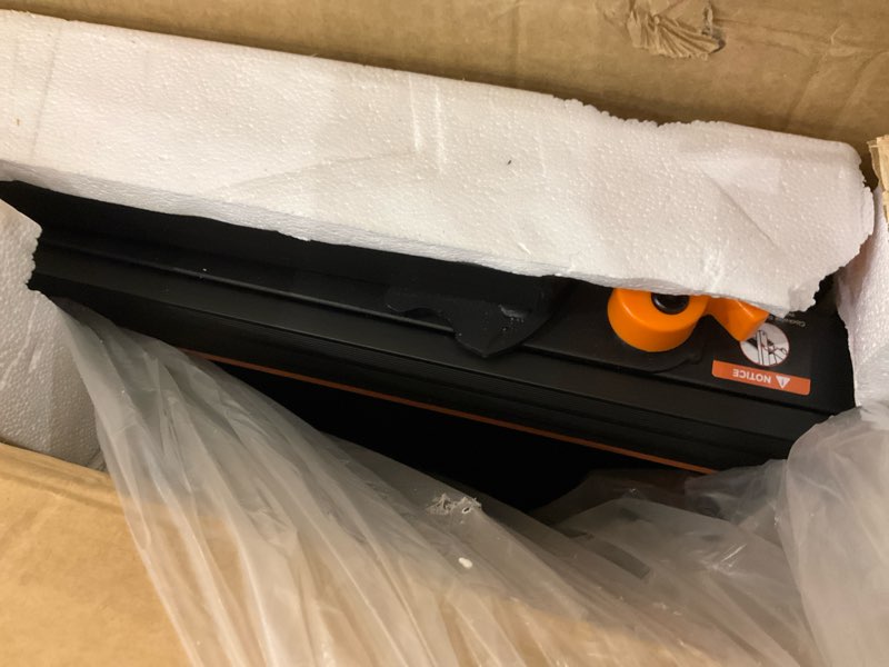 Condition photo showing As Is for 2 in 1 foldable treadmill with incline