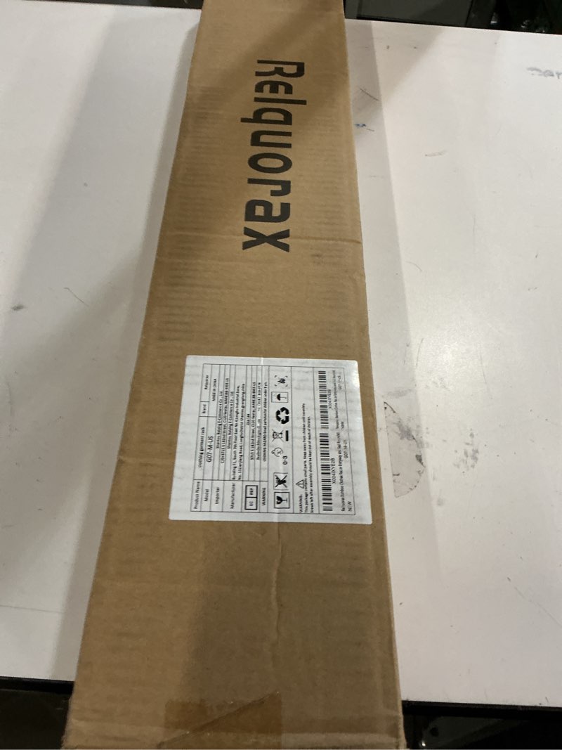 Condition photo showing New/Like New for Bamboo Clothes Rack with Storage Box, Portable Extra Large Garment Rack Clothing Rack, Foldable Wardrobe For Entryway and Bed Room (M)