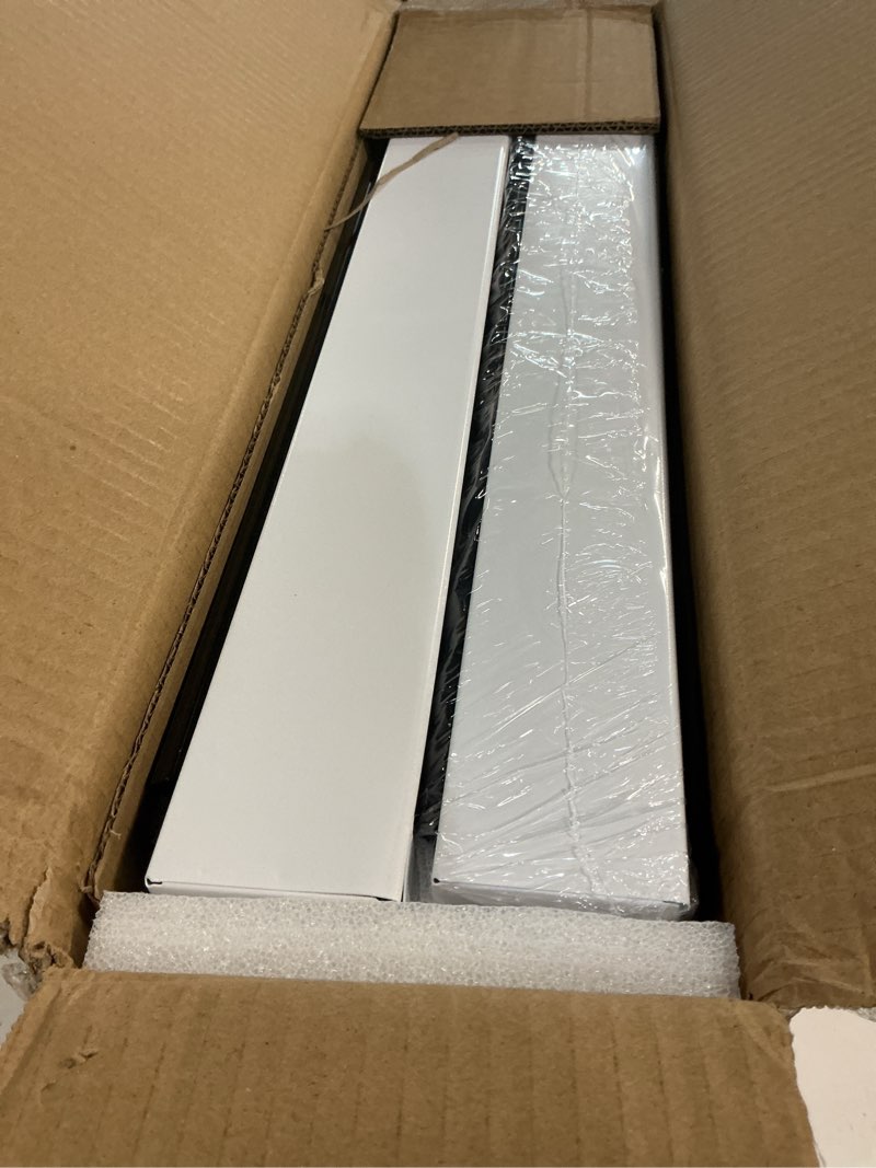 Condition photo showing New/Like New for 2 pack expandable (15.1"-26.3") pull out cabinet organizer 21" deep with raising pad for framed cabinets,upgrade 3 slide rails slide out drawers,no drill roll out shelves adhesive,white
