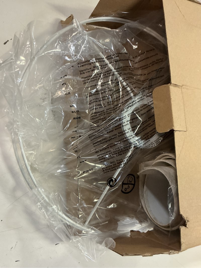 Condition photo showing Good Condition for 11"x11"x8" Assembly Required Lampshade for Floor Lamp, Table Lamp, Bedside Lamp, Fabric Drum Lampshade Classic Modern Style, Spider Fitter, Linen - Beige