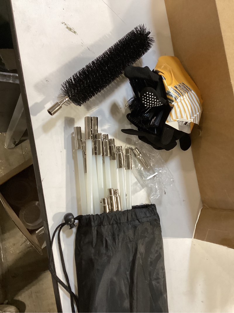 Condition photo showing Good Condition for sealegend 50 feet dryer vent cleaner kit/lint remover/fireplace chimney brushes/upgraded flexible quick-snap brush with drill attachment for easy to use/cleaning tools use with or without power drill 50ft