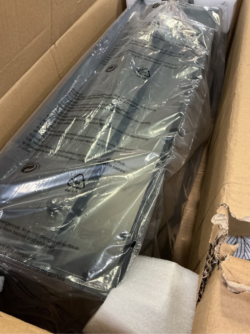 Condition photo showing Good Condition for Farmhouse Chandeliers for Dining Room, Rustic Kitchen Island Light Fixture, 5-Light Linear Pendant Lighting Rectangular Chandelier, Metal Solid Ceiling Lights Black