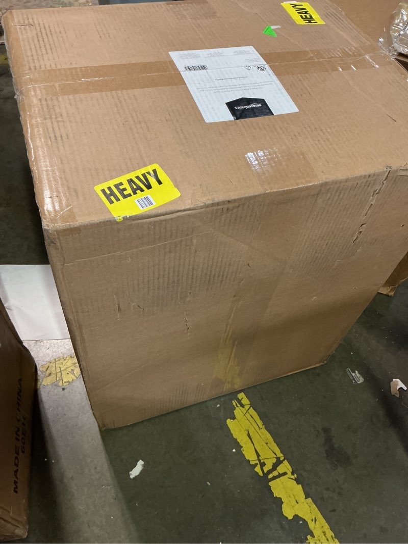 Condition photo showing New/Like New for amazon basics 150-sheet autofeed micro-cut paper and credit card shredder, high security level p-4 with 8.5-gallon bin, 60-minute continuous run time, black 150 sheet