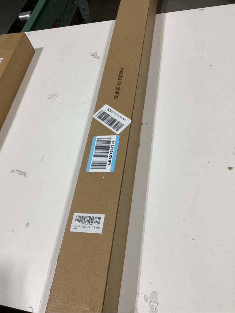 Condition photo showing Good Condition for chrisdowa cordless zebra blinds for windows, dual layer free-stop light filtering window roller shades, pull down privacy zebra shades for home, office, bedroom, door (32" w x 72" h, white) 32"w x 72"h white
