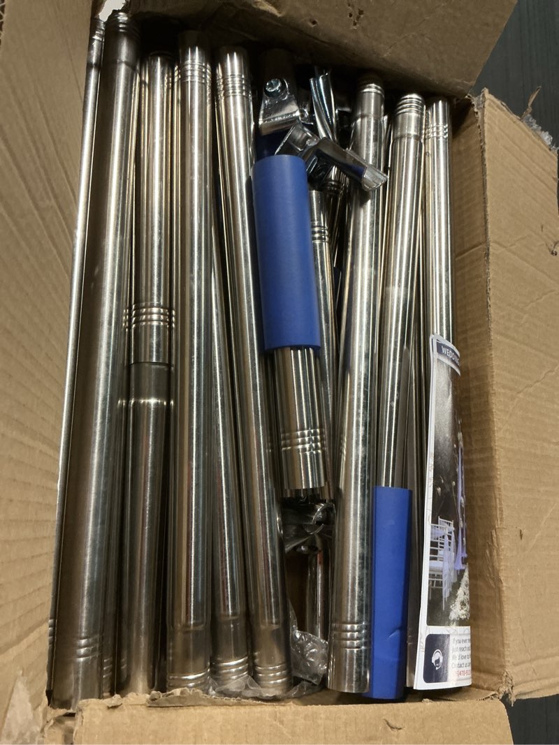 Condition photo showing As Is for Wedding Arch,7 x 5 FT Metal Arch Backdrop Stand with Support Feet Base,Square Arched Frame for Birthday Party Ceremony Event Balloon Arches Decoration 7*5 ft