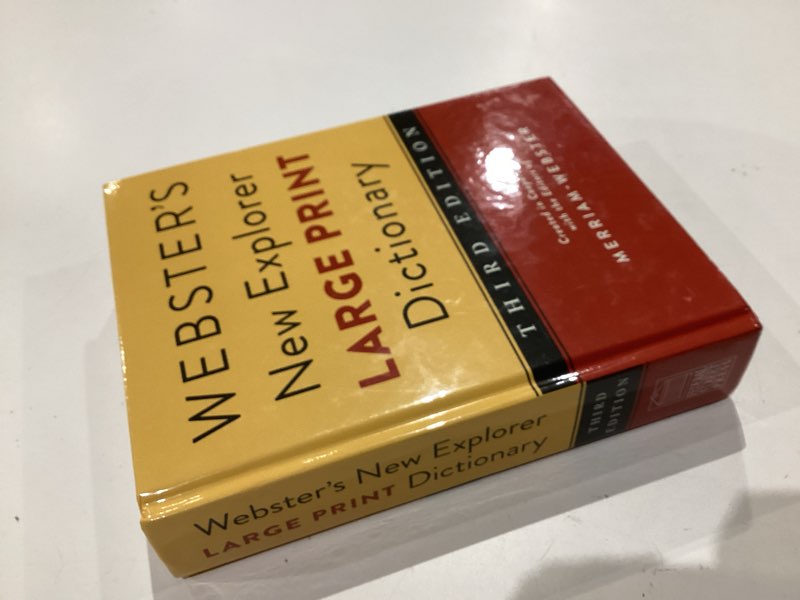 Condition photo showing Good Condition for webster's new explorer large print dictionary, 3rd edition - large, easy-to-read type