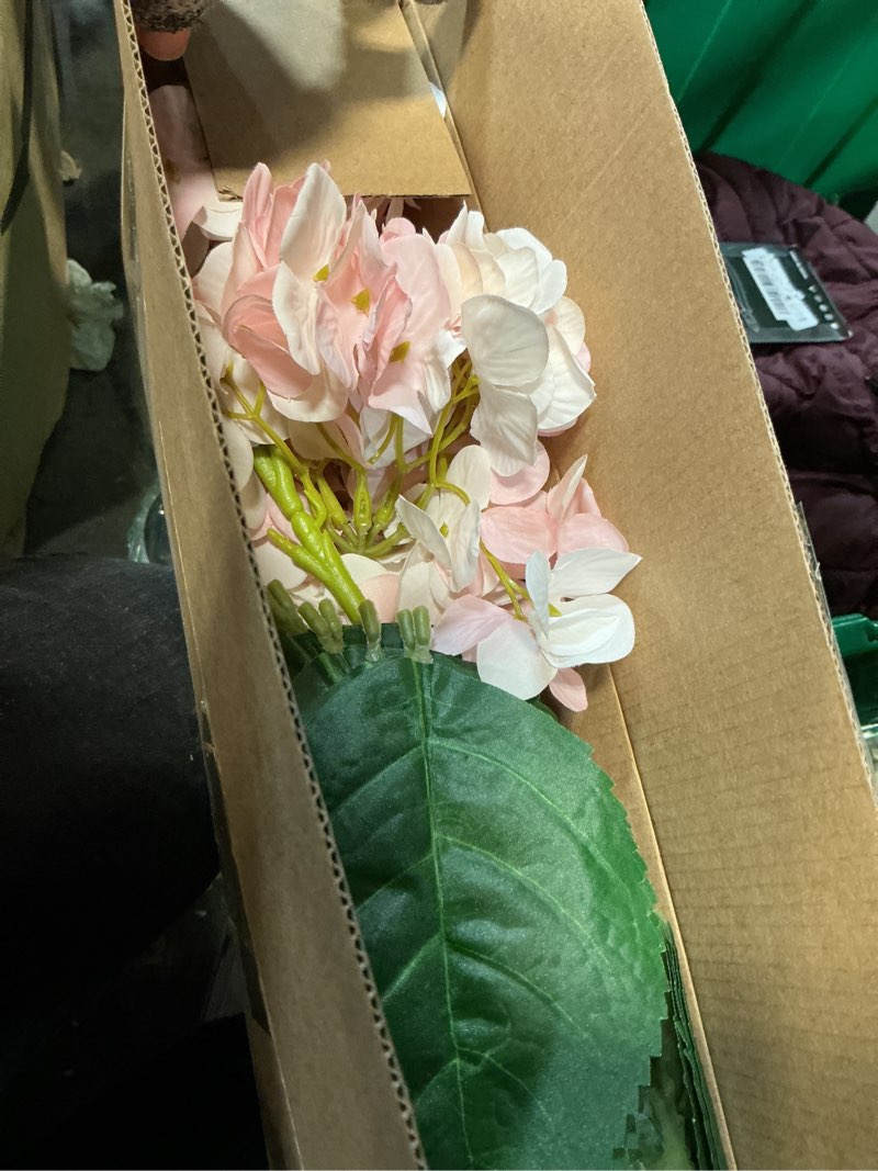 Condition photo showing Good Condition for 3pcs 22 inch realistic artificial hydrangea large real touch flowers artificial flowers dry flowers outdoor wedding christmas office family party living room table decoration (pink) pink 3pcs