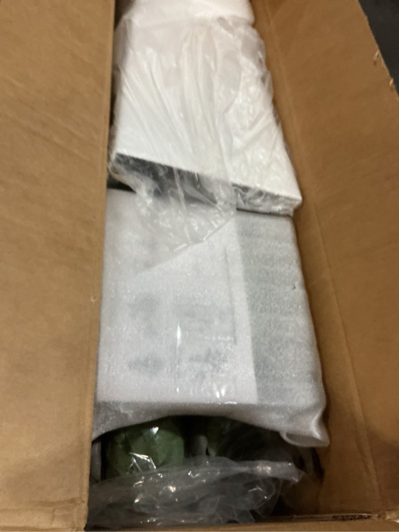 Condition photo showing item condition for Artificial Dracaena Plant Indoor 5FT - Fake Tree with White Tall Planter - Faux Yucca Tall Fake Floor Plant in Pot - Artificial Trees for Home Office Living Room Decor Indoor White 5ft