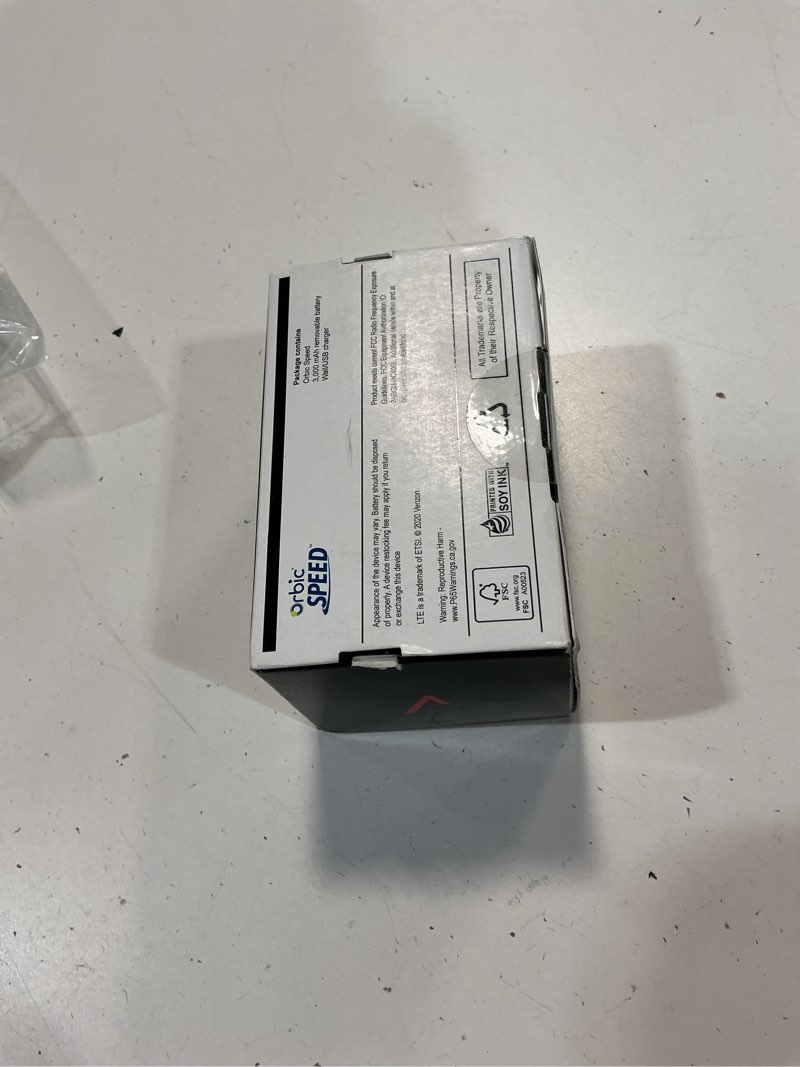 Condition photo showing New/Like New for orbic speed mobile hotspot | 4g lte |connect up to 10 wi-fi enabled devices | up to 12 hrs of usage time |up to 5 days of stand-by time | great for remote workers (renewed)