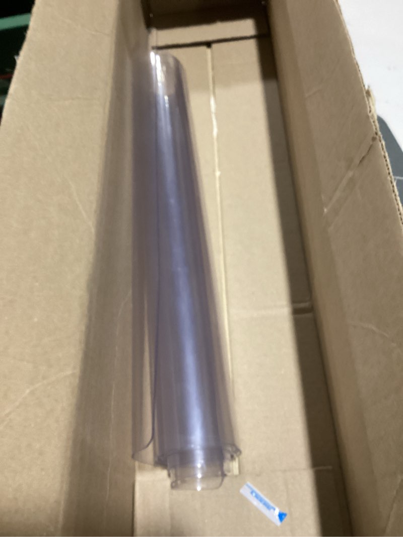 Condition photo showing Good Condition for multi-size 18x50 inch clear pvc table protector rectangular desk mat transparent table mat waterproof table pad plastic desk protector for vanity desk writing desk dining table coffee table non-slip clear 1.5mm 18"x50"