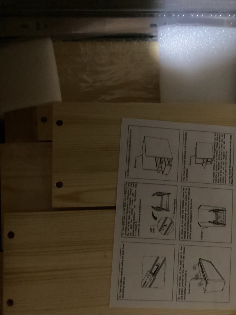 Condition photo showing New/Like New for pull out cabinet organizer 20''w×21''d×16''h soft close slide out wood drawer shelves for kitchen, finished, bottom assembly(cabniet require opening >20.5'', depth>21.5'', height>16.5'')