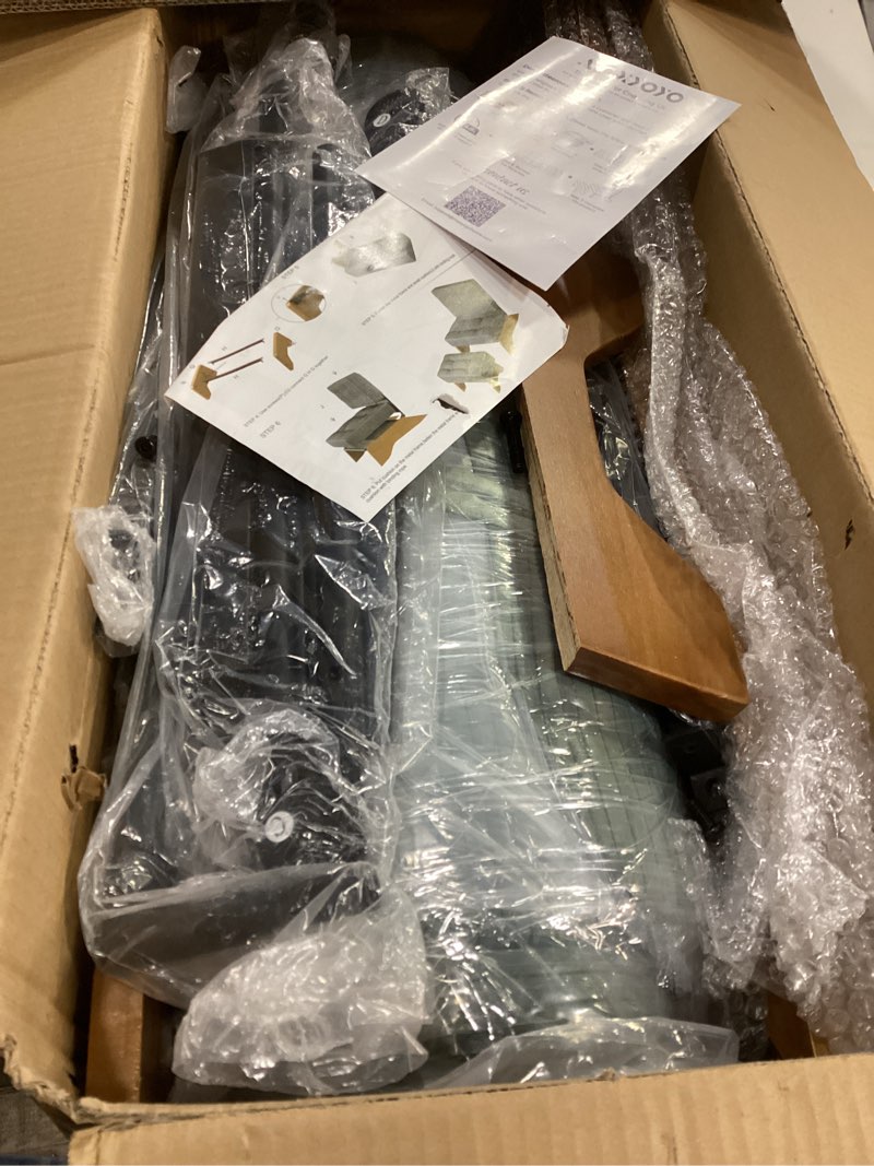 Condition photo showing Good Condition for MAXYOYO Accent Chair with Ottoman Adjustable Backrest, Tufted Living Room Chair Upholstered Lounge Chair with Footrest Set, Modern Chair Cozy Reclining Chair for Reading Room, Green Large Corded-green