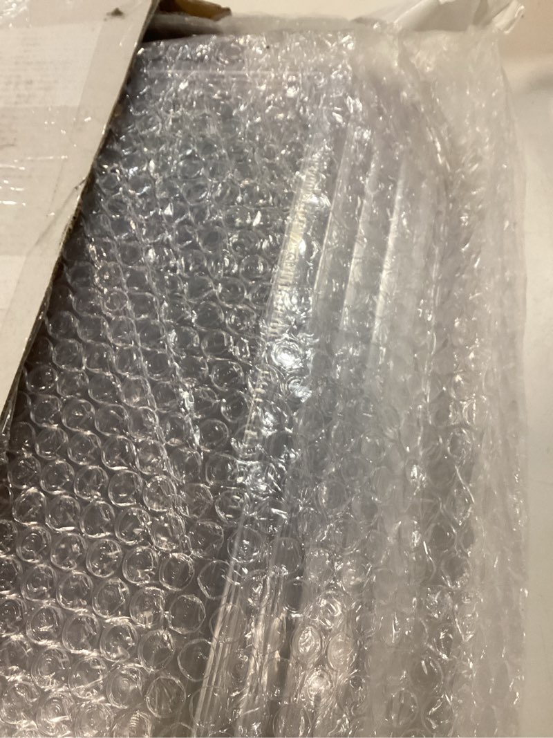 Condition photo showing New/Like New for sut 6-pack clear serving trays for entertaining-16 x 11" serving platters for snacks, fruit, cookies, dessert, reusable plastic trays for serving food and party organization in kitchen & for parties clear 6 pack