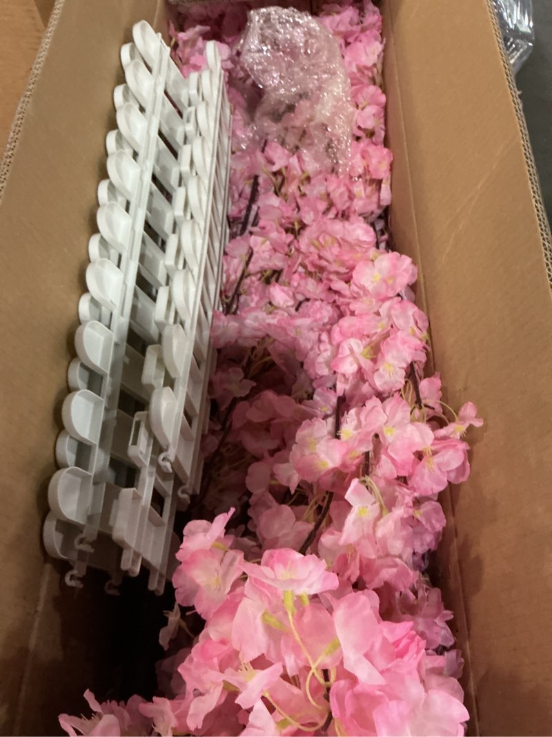 Condition photo showing Good Condition for Artificial Cherry Trees Indoor Decor: Handmade Natural Fake Cherry Blossom Pink Tree Outdoor for Party Wedding Christmas