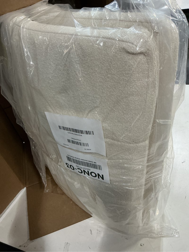 Condition photo showing Good Condition for chair cushions set of 2, dinning chair cushions, kitchen chair cushion, chair pads for dining chairs, removable cover, machine washable, non-slip bottom (18 x 18 x 1.8 inch) teddy fleece