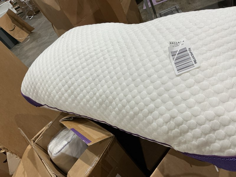 Condition photo showing Good Condition for homelab adjustable shredded memory foam pillows king size, cooling bed pillows for sleeping with removable cover, 2 packs medium pillows for side stomach & back sleepers, 20"x34" king (pack of 2) white