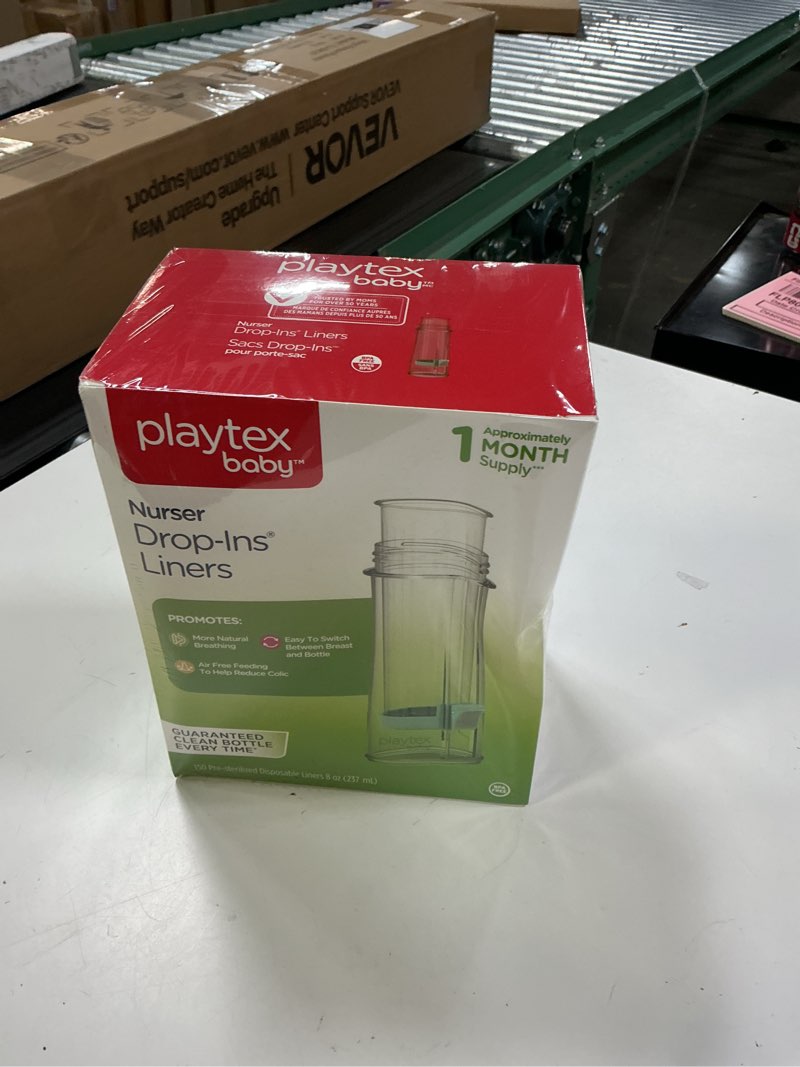 Condition photo showing New/Like New for playtex baby drop-ins liners, 8 oz, 150 count