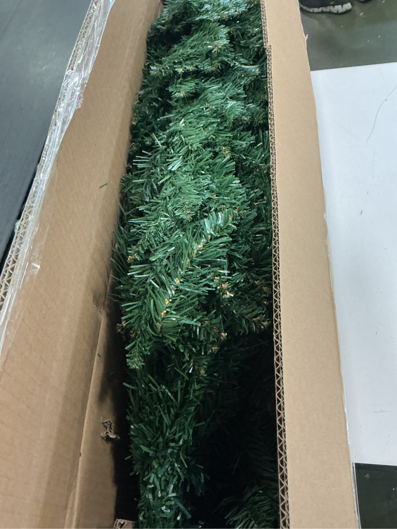 Condition photo showing As Is for ININ 8FT Slim Pencil Christmas Tree,Artificial Tall Skinny Xmas Tree with 700 Branch Tips,Perfect for Home/Office/Party Decoration, Metal Hinges & Foldable Base.(Unlit)