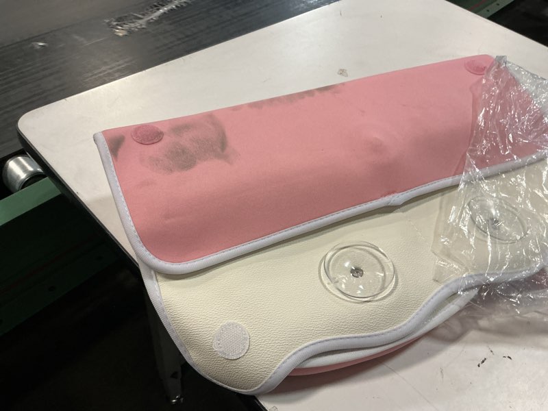 Condition photo showing As Is for Whale Baby Bath Kneeler and Elbow Rest Set – Extra Thick Padded Cushion – Waterproof Non-Slip Mat with Storage Pockets – Bathtime Safety – Baby Shower or Registry Gift for Moms and Dads (Pink)