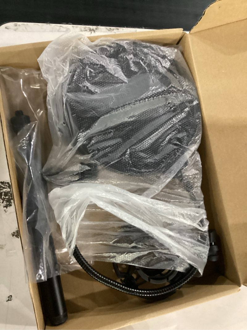 Condition photo showing Good Condition for desktop microphone stand,adjustable height mic stand with pop filter shock mount mic clip 3/8" to 5/8" adapter,compatible with at2020|at2035|at2040|quadcast s|razer seiren x| blue snowball |shure