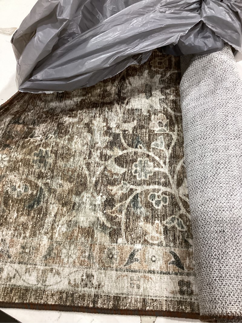 Condition photo showing As Is for ukeler royal collection new traditional oriental rug home decor collection floral rugs carpet for bedroom, 4' x 6', euro romance a-euro romance 4' x 6' (rectangular)