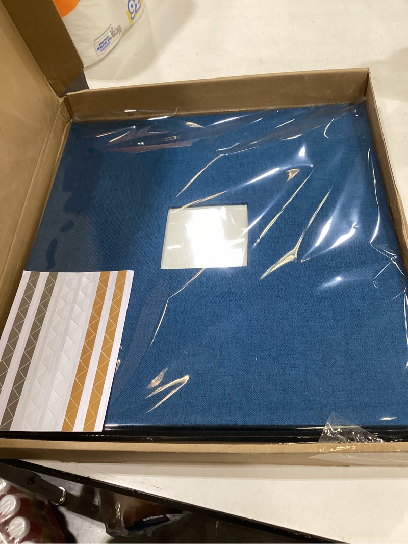 Condition photo showing Good Condition for 12x12 inch large 3 ring diy scrapbook photo album, linen cover scrapbook with 20 sheets plastic sleeves 40 pages memory book for wedding birthday baby family (beige) 12"x12" 20sheets beige