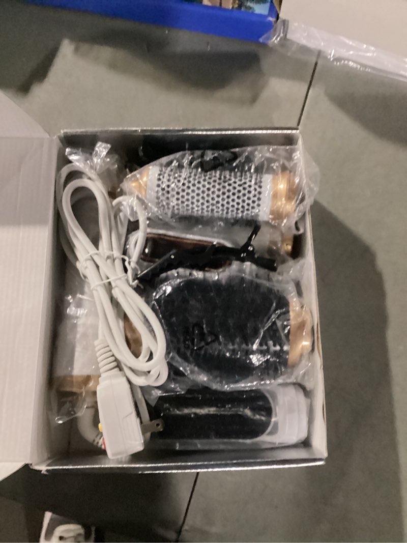 Condition photo showing New/Like New for 6 in 1 Air Styler Magic Hair Dryer Brush, Negative Ionic Blow Dryer Brush & 3 Heat Settings, Detachable Auto Curling & Straightening Volumizing, Frizz-Free Styling, Salon to Home Use (A-White-Pink)