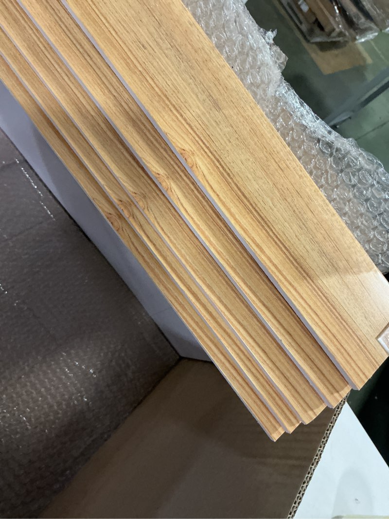Condition photo showing Good Condition for Hoolerry 5 Pcs Wire Shelf Covers Foamed PVC Wire Rack Covers for Removable Closet (Not Wood) Pantry Shelves for Cabinet Bathroom Kitchen Shelving Decoration(Wood Color,24x16inch) 24 x 16 Inch Wood Color