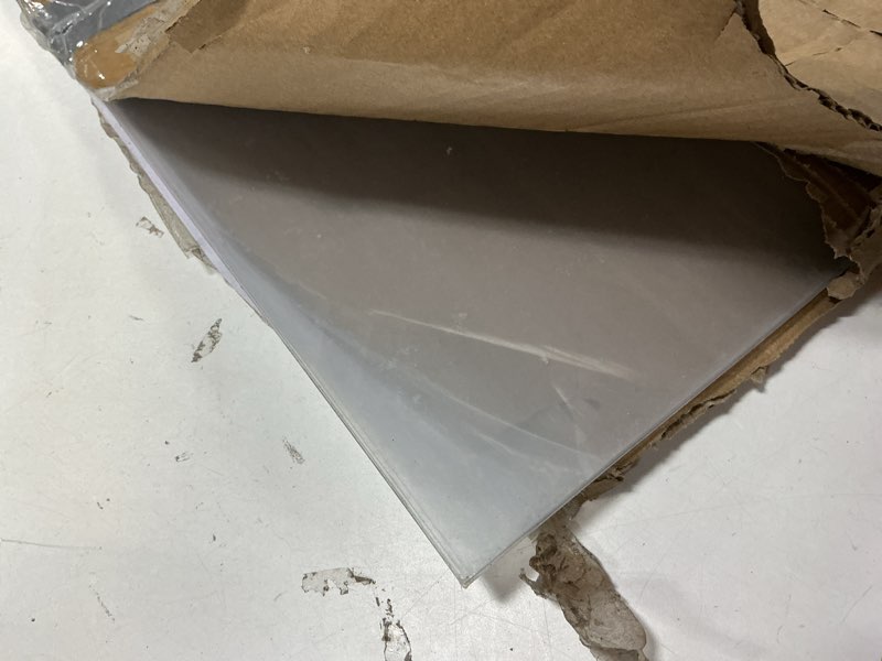 Condition photo showing As Is for Art3d 5-Pack of 24×36" PET/Plexiglass Sheets, Transparent Clear Flexible Plastic Sheet Panels for Craft, Picture Frames, Sign Blank, DIY Display Project 24" x 36", 1mm Thick Clear 5