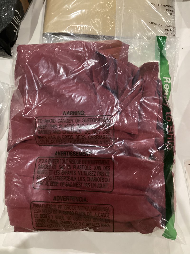 Condition photo showing New/Like New for Gardenwed Women's Sleeveless Wide Leg Jumpsuit, Elegant Side Split High Waist Palazzo Pants Romper with Pockets Button Detail X-Large Burgundy