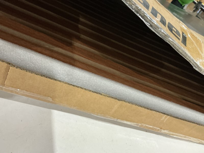 Condition photo showing Good Condition for art3d 2 wood slat acoustic panels for wall and ceiling - 3d fluted sound absorbing panel with wood finish - walnut 2pcs - 47.2?23.6in. walnut