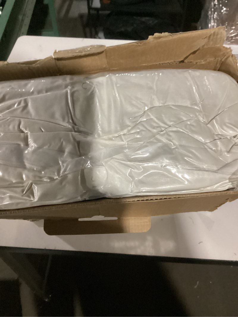 Condition photo showing Good Condition for Cozy Bliss Fluffy Faux Fur Blanket Queen Size for Bed, Fuzzy Soft Striped Plush Blanket, Thick Throw for Bedroom Couch Gift, 90x90 Inches Cream White Cream White Queen(90" x 90")