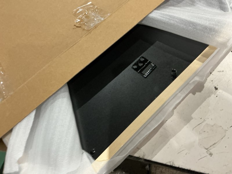 Condition photo showing Good Condition for 16x20inch picture frame solid wood wall mounting certificate poster photo frame with mat display pictures 12x16in (white, 2)… white 2