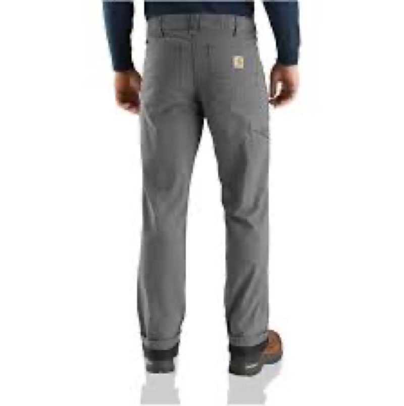 Carhartt Men's Rugged Flex Rigby Dungaree Pant, Gravel, 30W X 30L
