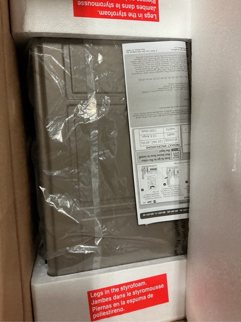 Condition photo showing As Is for duraflame Infrared Quartz Electric Stove Heater - DFI-591-22 - Taupe