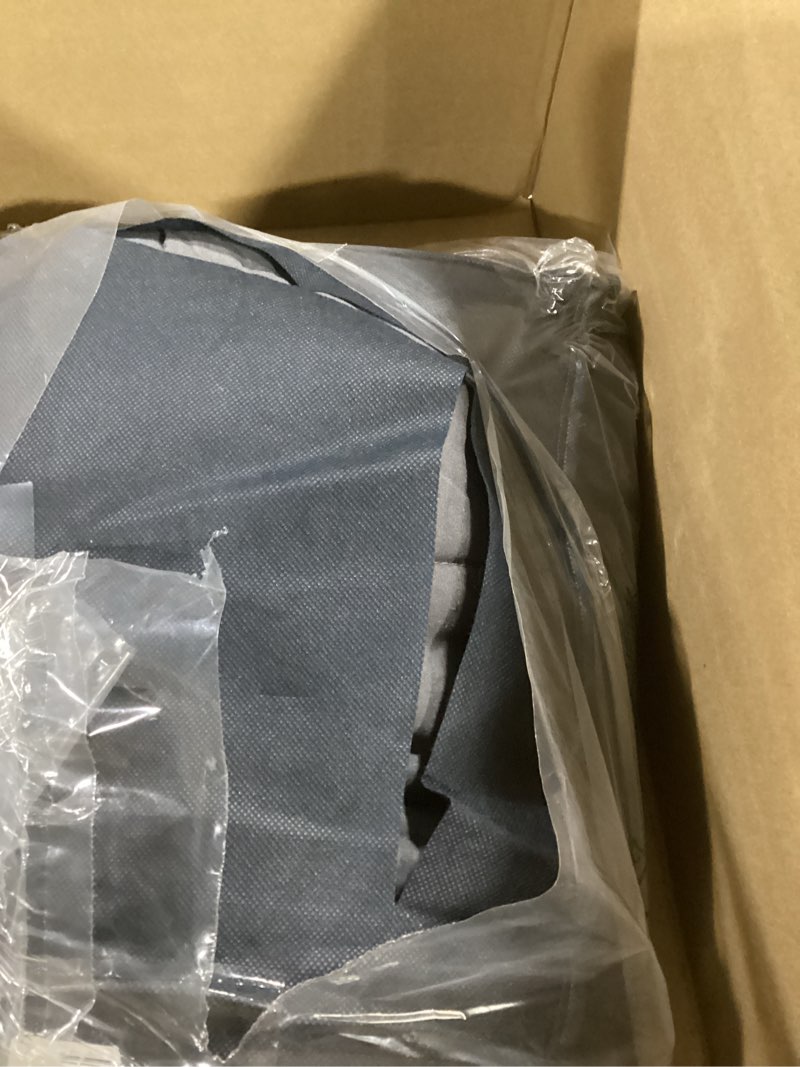 Condition photo showing As Is for Weighted Blanket 20lbs 48"x72" Cooling Breathable Heavy Blanket Microfiber Material with Glass Beads for Adult All-Season Summer Fall Winter Soft Thick Comfort 01-dark Grey 48" x 72" | 20lbs