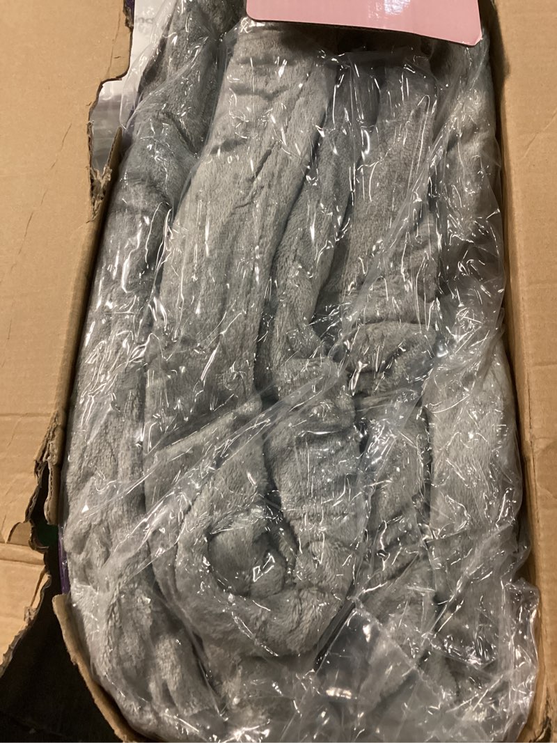 Condition photo showing Good Condition for Electric Blanket Queen 84" x 90" - Flannel Sherpa Heated Blanket with Dual Control, 5 Heating Levels & 10 Hours Auto Off, Washable Heated Blanket with Overheat Protection for Home (Grey) 06 - Grey Queen - 84" x 90"