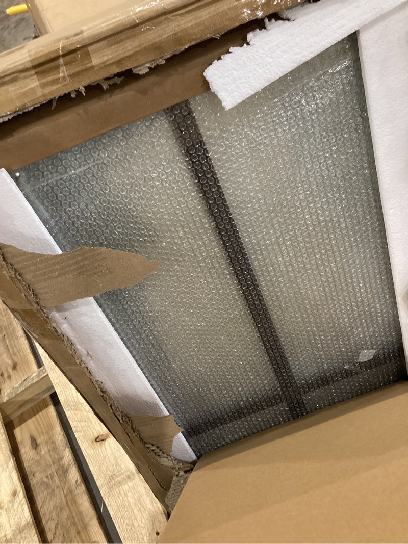 Condition photo showing Good Condition for goodyo 34" x 72" shower door clear tempered glass framed shower screen walk-in black finish