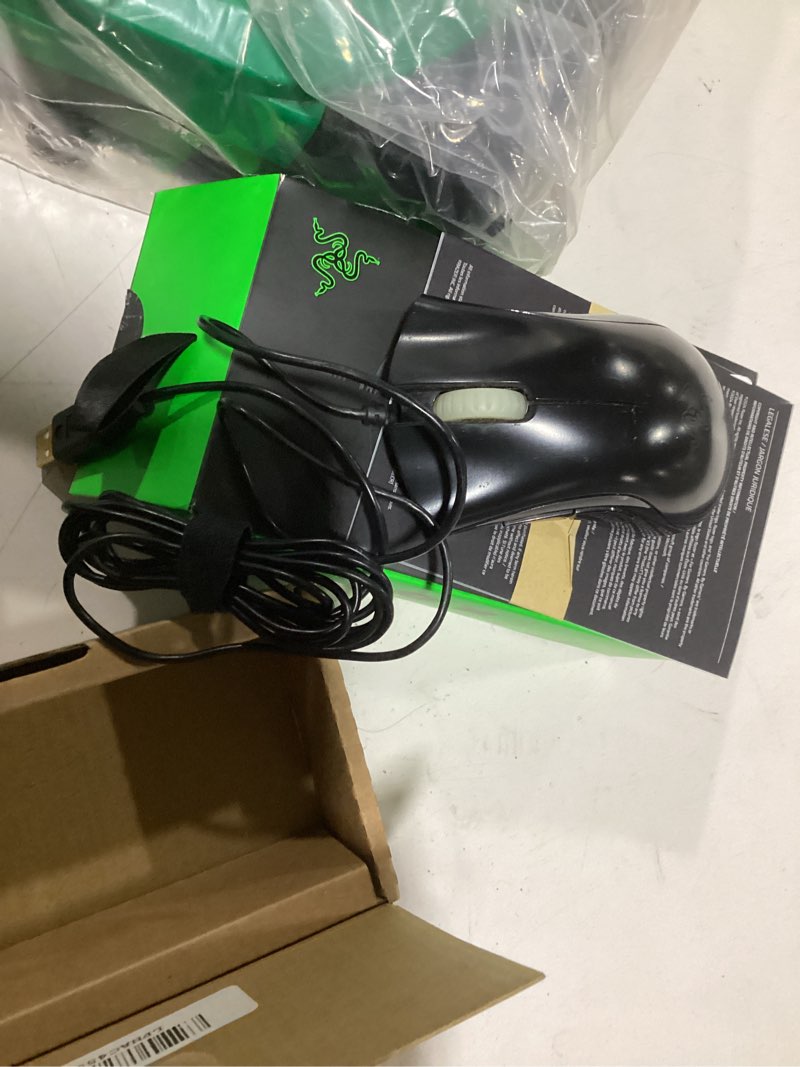 Condition photo showing As Is for razer deathadder v3 wired gaming mouse: 59g ultra lightweight - focus pro 30k optical sensor - fast optical switches gen-3-8k hz hyperpolling-6 programmable buttons -ergonomic -speedflex cable- black