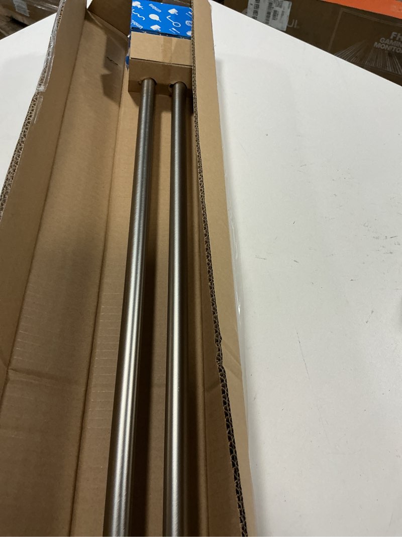 Condition photo showing Good Condition for Umbra Twilight Curtain Rod Set – Wrap Around Design Ideal for Blackout or Room Darkening Panels, 30 to 84 Inches, Nickel Nickel 30" to 84"
