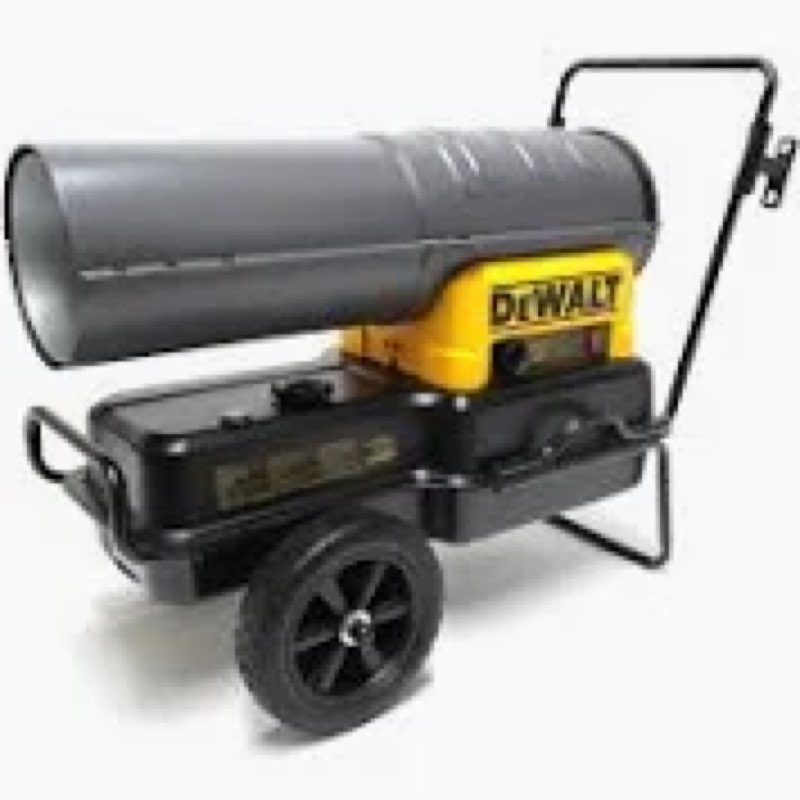 DEWALT 140000 -BTU Forced Air Kerosene Multi-fuel Construction Heater in Yellow | F340766 